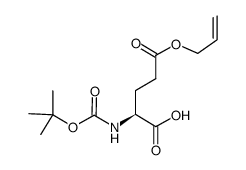 Boc-L-谷氨酸烯丙酯结构式