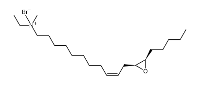 N,N,N-ethyl-dimethyl-(12S,13R)-epoxy-cis-9-octadecenyl ammonium bromide结构式