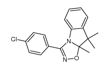 9,9,9a-trimethyl-3-(4'-chlorophenyl)-1,2,4-oxadiazolo[4,5-a]indoline结构式