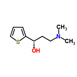 S-(-)-N,N-二甲基-3-羟基-3-(2-噻吩)丙胺结构式