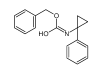 N-(1-苯基环丙基)氨基甲酸苄酯结构式