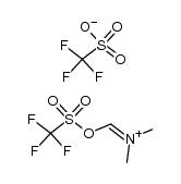 trifluoromethanesulphonyloxy-methylene-N,N-dimethyliminium trifluoromethanesulphonate结构式