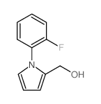 [1-(2-fluorophenyl)pyrrol-2-yl]methanol结构式