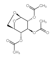 2,3,4-三-O-乙酰-1,6-脱水-Β-D-葡萄糖结构式