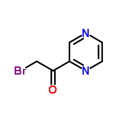 2-溴-1-(2-吡嗪基)乙酮结构式