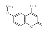 4-羟基-6-甲氧基香豆素结构式