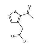 2-acetyl-3-thienylacetic acid结构式