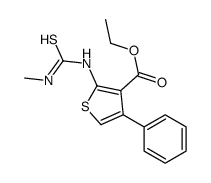 ethyl 2-(methylcarbamothioylamino)-4-phenylthiophene-3-carboxylate结构式