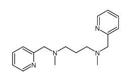 N,N'-dimethyl-N,N'-bis(pyridin-2-ylmethyl)propane-1,3-diamine结构式