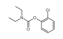 N,N-diethyl-1-carbamoyloxy-2-chlorobenzene结构式