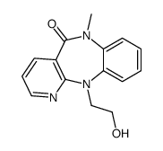 11-(2-hydroxyethyl)-6-methylpyrido[3,2-c][1,5]benzodiazepin-5-one结构式