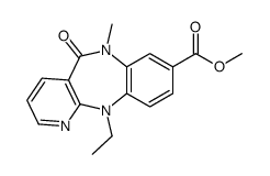 methyl 11-ethyl-6-methyl-5-oxopyrido[3,2-c][1,5]benzodiazepine-8-carboxylate结构式