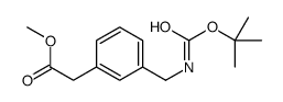 METHYL 2-(3-(N-BOC-AMINOMETHYL)PHENYL)ACETATE结构式