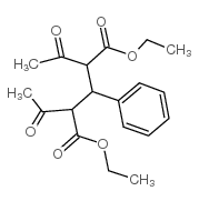 2,4-二乙酰基-3-苯基戊二酸二乙酯结构式