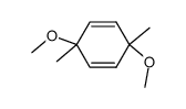 1,4-dimethoxy-1,4-dimethyl-2,5-cyclohexadiene结构式
