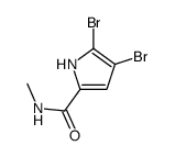 4,5-dibromo-N-methyl-1H-pyrrole-2-carboxamide结构式