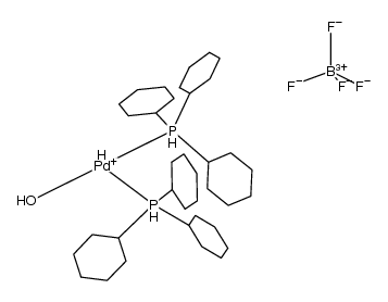 Pd(PCy3)2(H)(H2O)+BF4结构式
