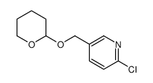 2-chloro-5-(oxan-2-yloxymethyl)pyridine结构式