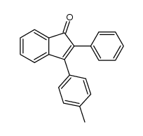 2-phenyl-3-(p-tolyl)-1H-inden- 1-one结构式