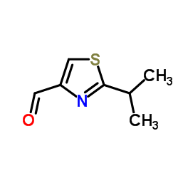 2-(1-甲基乙基)-4-噻唑羧醛结构式