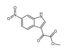 methyl 6-nitroindole-3-glyoxylate结构式