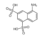 5-Aminonaphthalene-1,3-disulfonic acid结构式