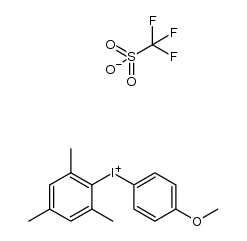 4-methoxyphenyl(mesityl)iodonium trifluoromethanesulfonate结构式