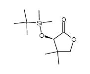3-(tert-butyldimethylsilanyloxy)-4,4-dimethyldihydro-2(3H)-furan-2-one结构式
