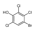 4-bromo-2,3,6-trichlorophenol结构式
