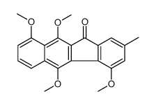 4,5,9,10-tetramethoxy-2-methylbenzo[b]fluoren-11-one结构式