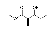 3-hydroxy-2-methylene-pentanoic acid methyl ester结构式