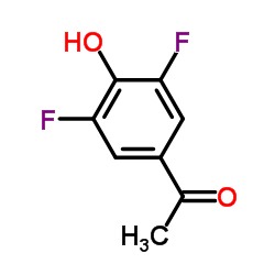 3',5'-二氟-4'-羟基苯乙酮结构式
