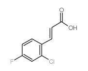 2-氯-4-氟肉桂酸结构式