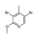3,5-二溴-2-甲氧基-4-甲基吡啶结构式