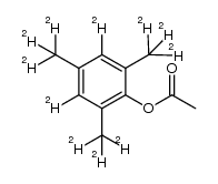 2,4,6-tris(methyl-d3)phenyl-3,5-d2acetate结构式