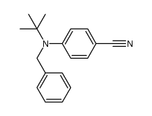 4-(N-tert-butyl-N-benzylamino)benzonitrile结构式
