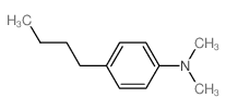 4-丁基-N,N-二甲基苯胺结构式