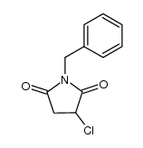 N-benzyl-3-chloropyrrolidine-2,5-dione结构式