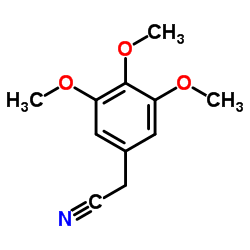 3,4,5-三甲氧基苯乙腈结构式