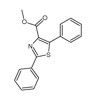 methyl 2,5-diphenylthiazole-4-carboxylate结构式