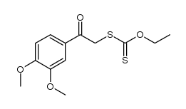 S-(2-(3,4-dimethoxyphenyl)-2-oxoethyl) O-ethyl carbonodithioate结构式