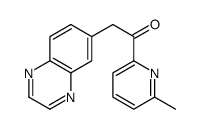 1-(6-甲基吡啶-2-基)-2-(喹噁啉-6-基)乙酮结构式