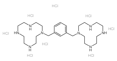 1,1'-[1,3-PHENYLENEBIS-(METHYLENE)]-BIS-(1,4,7,10-TETRAAZACYCLODODECANE) OCTAHYDROCHLORIDE结构式