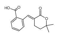 (E)-2-((6,6-dimethyl-2-oxodihydro-2H-pyran-3(4H)-ylidene)methyl)benzoic acid结构式