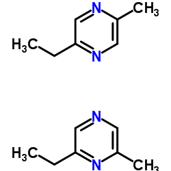 2-乙基-5-甲基吡嗪结构式