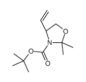(S)-2,2-二甲基-4-乙烯基噁唑啉-3-羧酸叔丁酯结构式