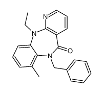 6-benzyl-11-ethyl-7-methylpyrido[3,2-c][1,5]benzodiazepin-5-one结构式
