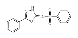 Benzenesulfonamide, N-(5-phenyl-1,3,4-oxadiazol-2-yl)- (en)结构式