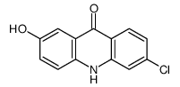 6-chloro-2-hydroxy-10H-acridin-9-one结构式