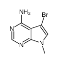 5-溴-7-甲基-7h-吡咯并[2,3-d]嘧啶-4-胺结构式
